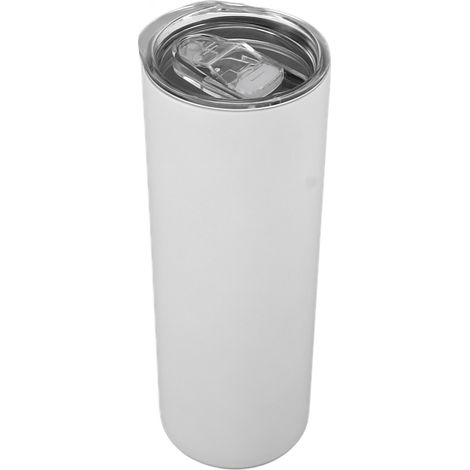 Gobelet isotherme lumineux à sublimation, 600 ml, en acier inoxydable 304 à double paroi isolée sous vide, fin et idéal pour les voyages (blanc à vert). (1/5)