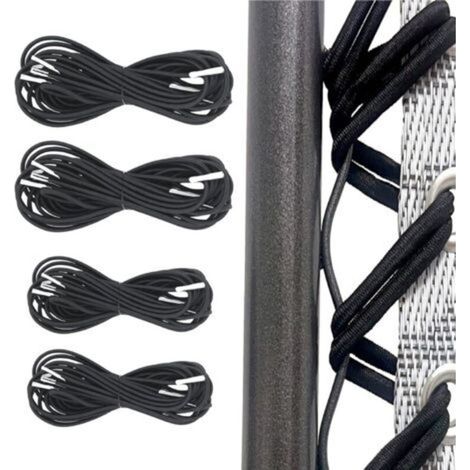 Elastique pour transat Universelle 4pcs (2x2.2m+2x1.4m) pour Fauteuil Relax Zero Gravity élastique Fauteuil Elastique Chaise Longue, Long remplace supérieure Court remplace inférieure