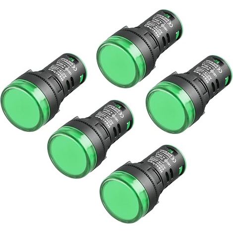 AD16-22D/S 220VAC 20mA Indicatore LED luce verde (1/5)