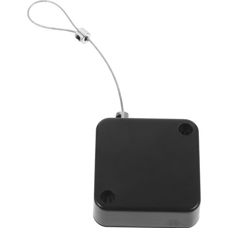 câble télescopique en acier de 1 mètre étui rétractable noir
