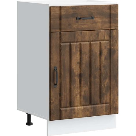 Maison Exclusive - Base da Cucina Lucca Rovere Fumo in Legno Multistrato