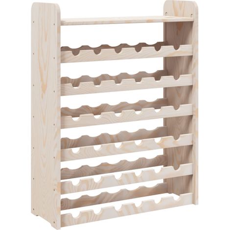 Casier à vin et panneau supérieur 67,5x25x87 cm bois pin massif CFW861601 (1/5)