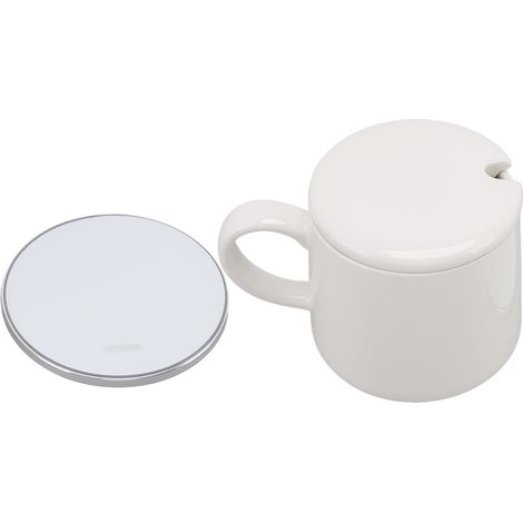 Kaffeewärmer für den Schreibtisch mit Tassenset, konstante Temperatur 50 Grad Celsius, USB-Anschluss, kabelloses Laden für den Heimgebrauch (1/5)