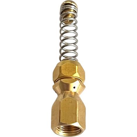 Abflussreinigungsdüse für Kärcher, Kränzle, Nilfisk usw. 1/8"-Hochdruckreiniger – Starre Spiralfeder (Spiraldüse mit Feder, 1/8") (1/5)