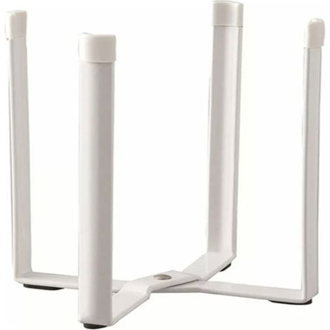 Étagère multifonctionnelle, égouttoir, poubelle, blanche, acier/résine de silicone, design minimaliste-AquaForge (1/5)