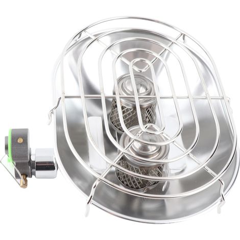 Chauffage d'extérieur double tête portable à infrarouge, réchaud de camping, réchaud à gaz. (1/5)
