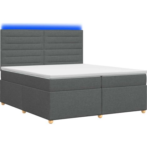 Maison Exclusive - Boxspringbett mit Matratze Dunkelgrau 200 x 20 (1/5)