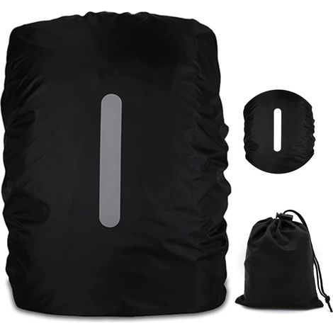 Funda impermeable y reflectante para mochila, funda para mochila de 15L-50L con bolsa de almacenamiento, funda impermeable para mochila para senderismo, camping, viajes y ciclismo. (1/5)