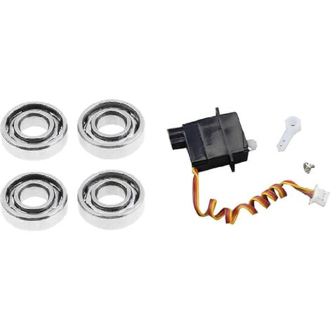Un servomoteur en plastique de 1,9 g compatible avec les modèles V966, V911S, V977, V930, V931, XK, K110, K124, A600, A430, A800 et 4 roulements QAQ (1/5)