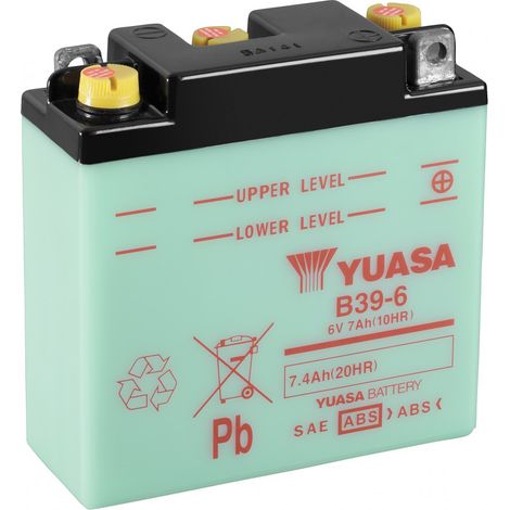 Batterie moto YUASA B39-6 6V 7.4AH (1/3)