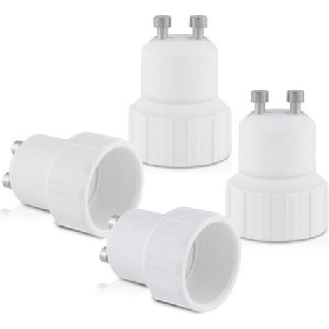 10x adaptateur de douille - Convertisseur douilles GU10 vers E14 - Adaptateur de support de lampe culot baïonnette pour ampoule LED halogène