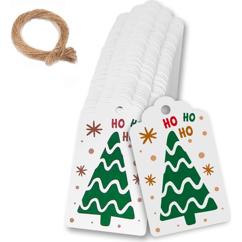 Etiquette suspendue - En Carton Épais - Pour Décoration Intérieure - Lot De 24 Pièces (1/5)