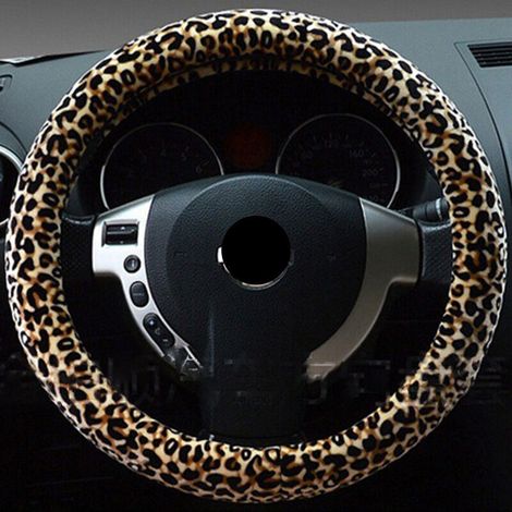 Lenkradbezug mit Leopardenmuster für Damen, Lenkradbezug mit Leopardenmuster