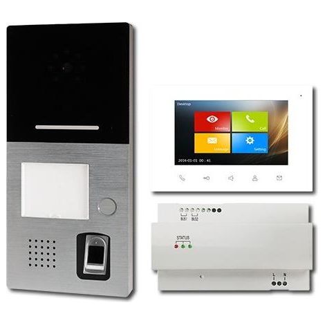 hhg Videosprechanlage Pro Aluminium 7 Zoll Touchscreen