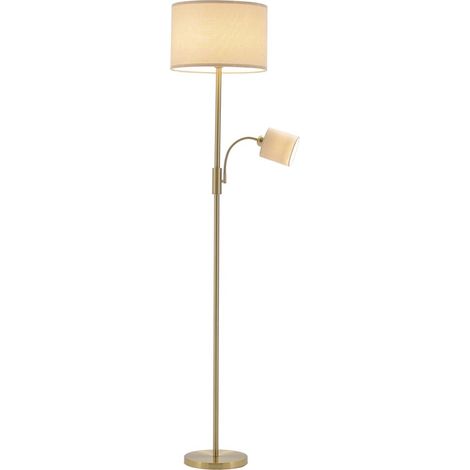 E27 2-Light Floor Standing Lamp with Adjustable Head (1/5)