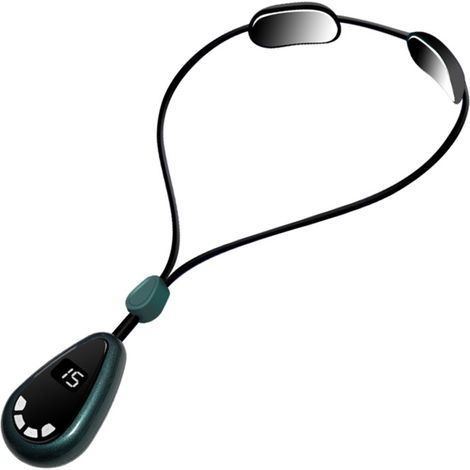 Masajeador de cuello y hombros, 6 modos, 15 niveles de intensidad, 3 temperaturas, pantalla digital, recargable. (1/5)
