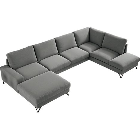 Sofá rinconero ComfiDream Lyrana III, Izquierda, Función de descanso, Almacenaje, 367x214x91cm, 0 (1/5)