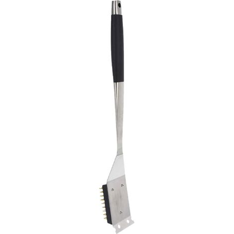 BBQ Spazzola Barbecue C04000140 per Griglie in Acciaio Inox e Nero