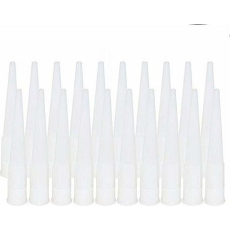 20 Pièces Cartouche Douilles Silicone Douilles embouts de Remplacement en Silicone Pointes Cartouche Cartouche Buses Buses(Diamètre intérieur de l'interface : 15 mm) (1/4)