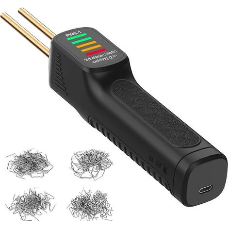 Agrafeuse chauffante, soudeuse plastique, agrafeuse pour pare-chocs de voiture, réparation de plastique, machine à souder, charge, type (1/4)