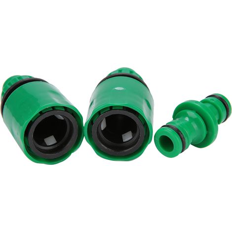 Adaptateur de raccord rapide pour tuyau d'arrosage 3/8 (lot de 3) - Outil de réparation (1/4)