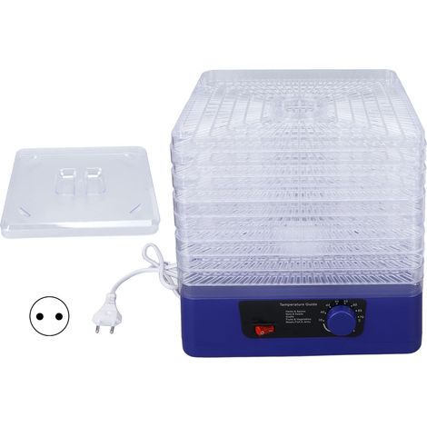 Déshydrateur alimentaire 350W, 8 plateaux, séchoir à fruits à chaleur tournante, prise UE 220V pour cuisine (1/5)