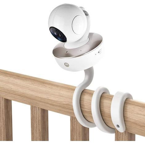 1 Support Universel Babyphone Filetage 1/4 Pouces Montage Sans Outil Flexible Blanc Pour Arlo Motorola (1/5)