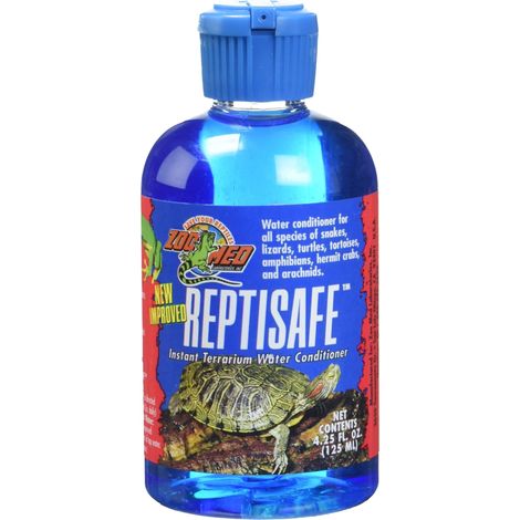 Zoo Med Reptisafe Conditioner - Biocondizionatore Acquario Dolce, Rende l'Acqua del Rubinetto Sicura, Neutralizza sostanze dannose per i Pesci, Tartarughe, 125 ML (1/3)