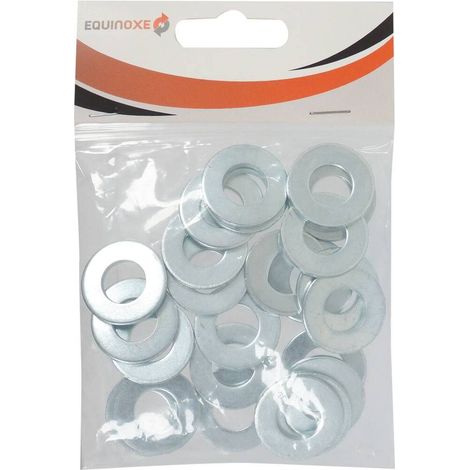 Rondelle plate moyenne M zinguée 4mm NFE 25513 - boîte de 1000 - KLIPPER - 26605.999