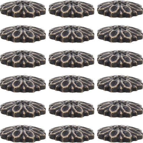 Lot de 20 plaques protection arrière en alliage zinc, design vintage, (1/5)