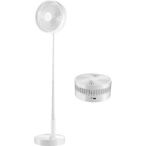 Ventilateur Sur Pied Réglable,Ventilateur Réglable Télécommandé 7200 mAh Ventilo Sur Pied - Pour Maison Chambre Salon Bureau Cuisine Intérieur Extérieur Camping Voyage Voiture (1/5)