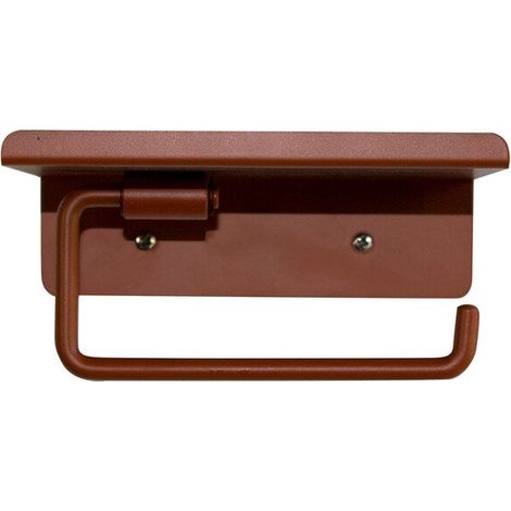 Porta carta igienica da parete avvitabile Basic terracotta BOX & BEYOND
