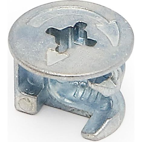 excentrica 15-12,5 con borde espesor 16 zamak zincado int.8mm. diam.exterior 16,5mm. (1/2)