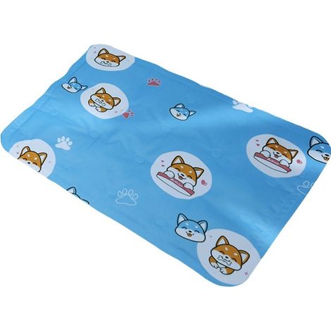 Tapis rafraîchissant pour chiens 45x60cm - Tapis auto-rafraîchissant pour chiens et chats, tapis rafraîchissant en gel non toxique pour animaux de compagnie, sans besoin