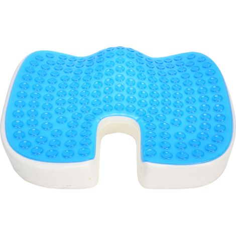 Coussin gel anti-escarres en forme de U, haute élasticité, assise souple pour chaise et fauteuil roulant (1/5)