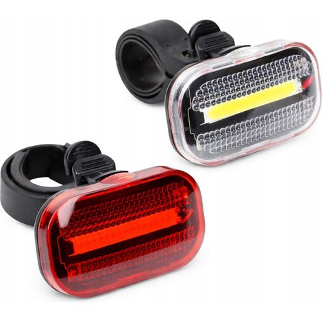 Ensemble d'éclairage de vélo avant et arrière à LED COB (1/5)