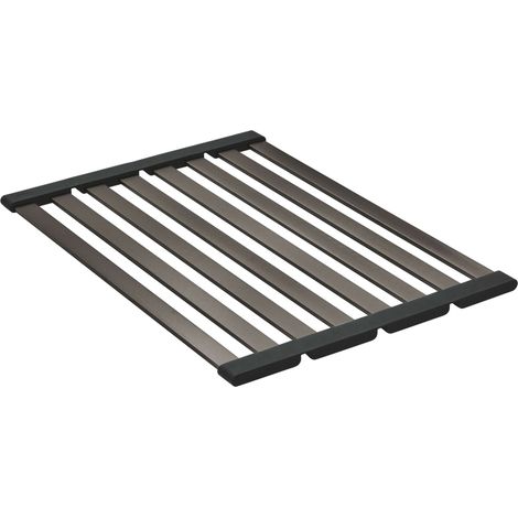 Küchenspülen-Abtropfgestell 40854 490x348mm hard graphite gebürstet (1/2)
