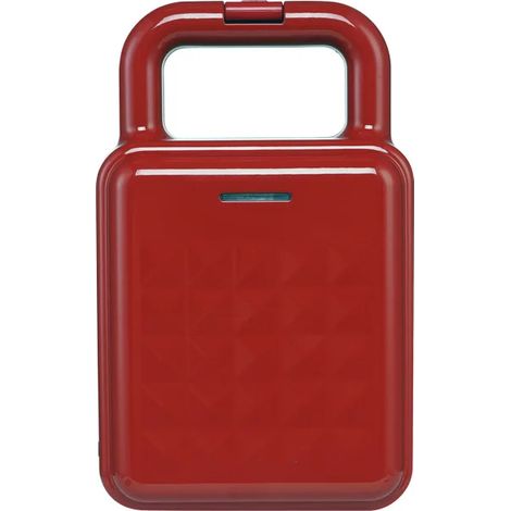 Appareil à sandwichs pour le petit-déjeuner (rouge), poêle à griller multifonctionnelle, plaque de cuisson légère pour la maison (1/2)