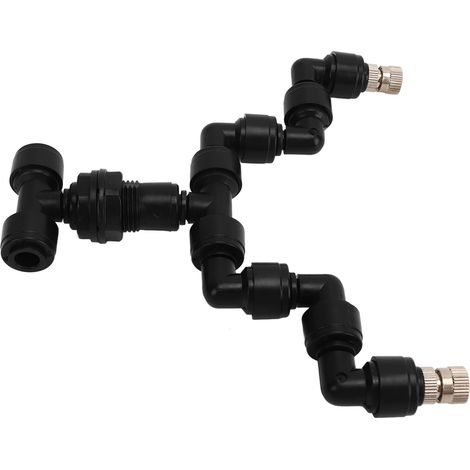 Arroseur brumisateur pour reptiles à double tête, rotation à 360°, pour mangeoires d'animaux grimpants, argent (1/5)