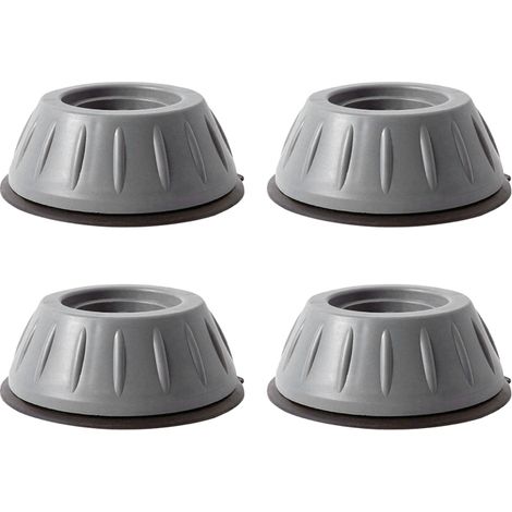 Lot de 4 patins anti-vibrations pour lave-linge, en caoutchouc, résistants à l'humidité et au bruit, pour un support antidérapant et une utilisation sur réfrigérateur, table et meubles. (1/5)
