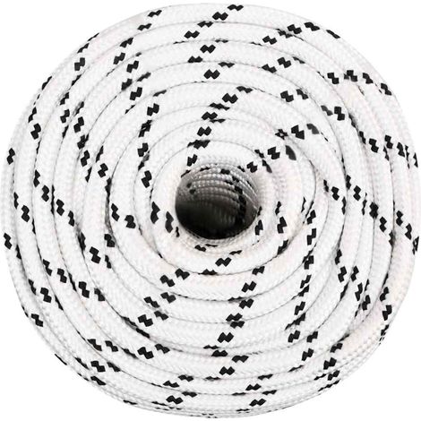 Corda Fune Intrecciata per Barca Bianca 14 mm x 25 m Poliestere (1/5)