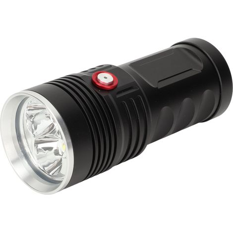 Wiederaufladbare Taschenlampe aus Aluminiumlegierung, ultrahelle und wasserdichte tragbare LED-Taschenlampe für Notfälle im Freien (1/5)