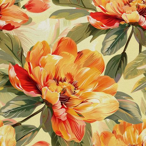 Tela decorativa para exteriores Oxford - Motivo floral I DX5151 (1/5)