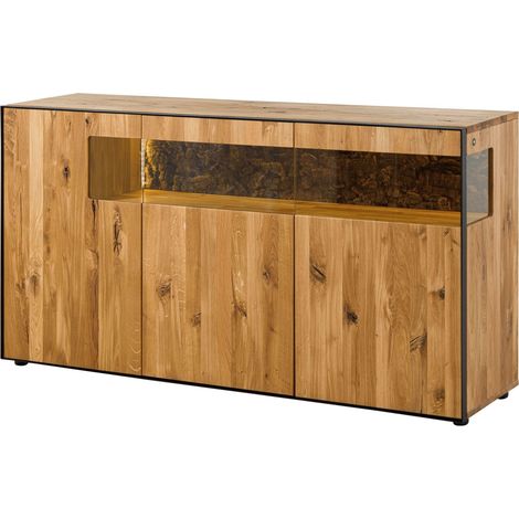 Credenza in legno di Quercia Selvatica 200x45x86 oliato naturale STARNBERG 16