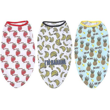 Ensemble de 3 vêtements d'été pour chien (1/3)