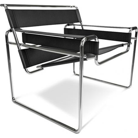 Loungesessel - Kunstleder & Metall - Ivan