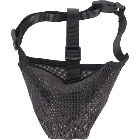 Museliere breathable and adjustable for dog, mesh recouverte for mordre, chew, lecher, aboyer, recovery, appat empoisonne XS (1/5)