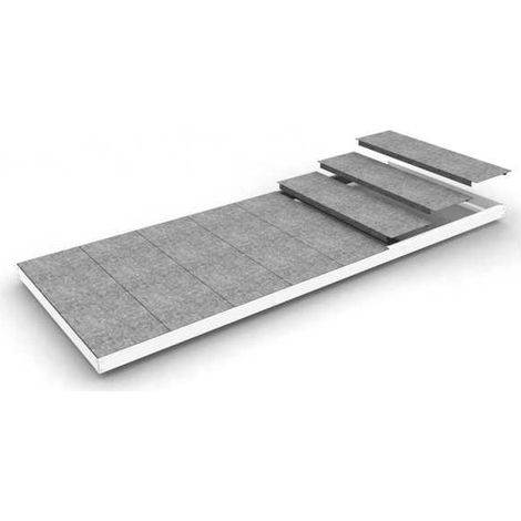 Estanteria 70x2400x450 SIMONFORTE EA 2404 METAL BLANCO/GALVA marca SIMONRACK