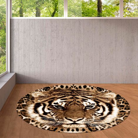 Tapis de sol rond antidérapant, lavable, pour chaise Rotray, chambre à coucher, 40 cm (1/5)