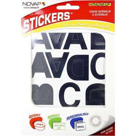 Lettres autocollantes 40mm Argent NOVADHESIFS - 4371139 (1/2)